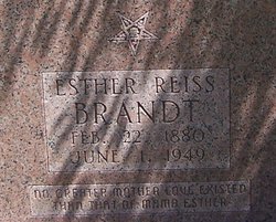 Esther <I>Reiss</I> Brandt 