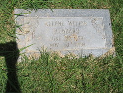 Allene <I>Witter</I> Hubbard 