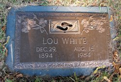 Lucinda “Lou” <I>Zugg</I> White 
