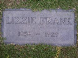 Dorthea Elizabeth “Lizzie” <I>Marhenke</I> Frank 