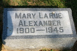 Mary LaRue <I>Overby</I> Alexander 
