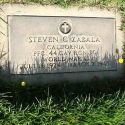 PFC Steven G Zabala 