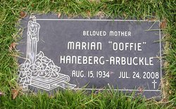 Marian “Ooffie” <I>Haneberg</I> Arbuckle 