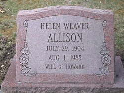 Helen M <I>Weaver</I> Allison 