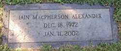 Iain McPherson Alexander 