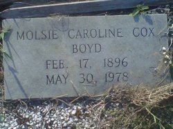 Molsie Carolina <I>Cox</I> Boyd 