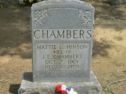 Mattie L <I>Hinson</I> Chambers 