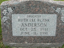 Ruth Lee <I>Blank</I> Anderson 
