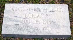 Olive Mae <I>Gardner</I> Burdick 