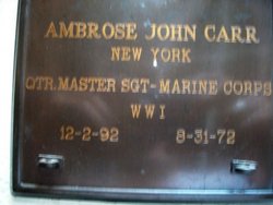 Sgt Ambrose John Carr 