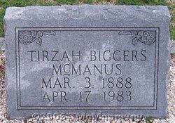 Tirzah Ellen <I>Biggers</I> McManus 