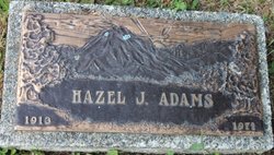 Hazel J. <I>Stilson</I> Adams 