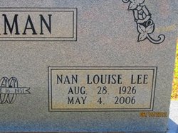 Nan Louise <I>Lee</I> Jarman 