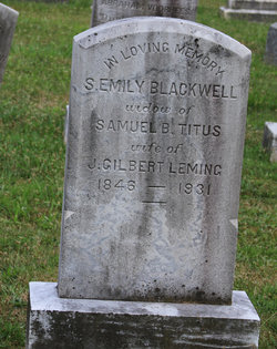 Sarah Emily <I>Blackwell</I> Leming 