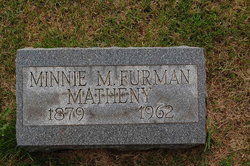 Minnie Myrtle <I>Floyd</I> Furman/Matheny 
