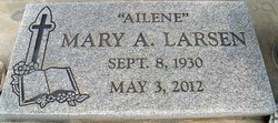 Mary Ailene <I>Lord</I> Behney Larsen 