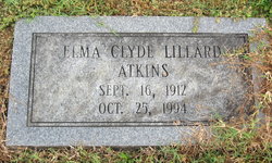 Elma Clyde <I>Lillard</I> Atkins 