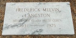Frederick Melvin “Fred” Langston 