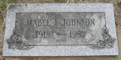 Mabel Isabella <I>Onger</I> Johnson 
