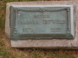 Barbara Anna <I>Dettwiler</I> Detwiler 