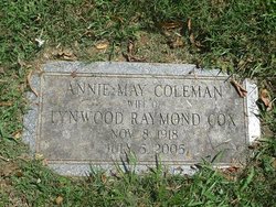 Annie May <I>Coleman</I> Cox 
