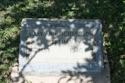 Mary Ann <I>Richardson</I> Kershaw 