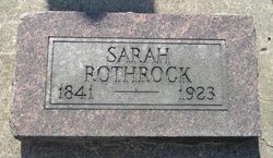 Sarah <I>Spraker</I> Reed Rothrock 