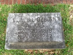 Claudie May <I>Ozburn</I> Adams 