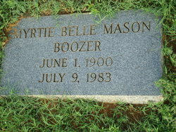 Myrtie Belle <I>Mason</I> Boozer 