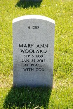 Mary Ann <I>Heizer</I> Woolard 