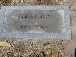 Alma <I>Janssen</I> Kliem 
