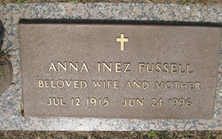 Anna Inez <I>Gause</I> Fussell 