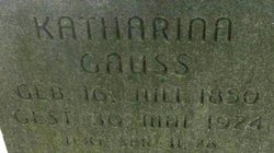 Katharina <I>Bischoff</I> Gauss 