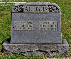Annie Susan <I>Harrelson</I> Allison 