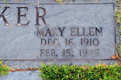 Mary Ellen <I>Aycock</I> Baker 