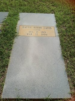 Harriet “Hattie” <I>Hobby</I> Cates 