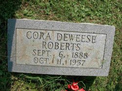 Cora Lee <I>DeWeese</I> Roberts 