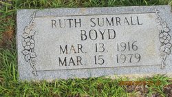 Ruth <I>Sumrall</I> Boyd 