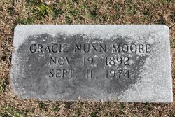 Gracie Nancy <I>Nunn</I> Moore 