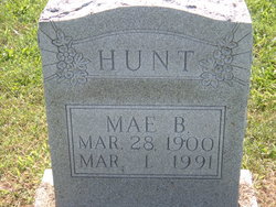 Kittie Mae <I>Bowen</I> Hunt 