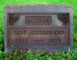 Sarah Jane “Jennie” <I>Hildebrand</I> Hildebrand 