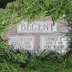 Alice <I>Bolton</I> Begent 