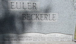 Wilma J <I>Euler</I> Beckerle 