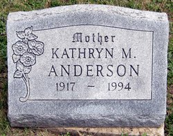 Kathryn Matilda <I>Miller</I> Anderson 