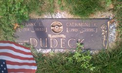 Catherine Mae “Kitty” <I>Krapf</I> Dudeck 