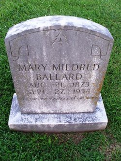 Mary Mildred “Mollie” <I>Hyder</I> Ballard 