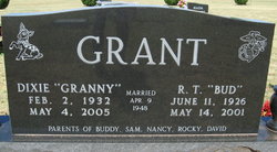 Dixie Lee “Granny” <I>Scott</I> Grant 