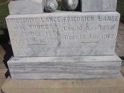 Friederike <I>Kruger</I> Lange 