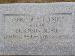 Sydney <I>Boyce</I> Bishop 
