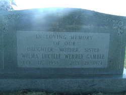 Wilma Lucille <I>Wehrly</I> Gamble 